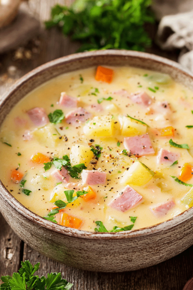 Creamy One-Pot Ham and Potato Soup – Hearty and Comforting
