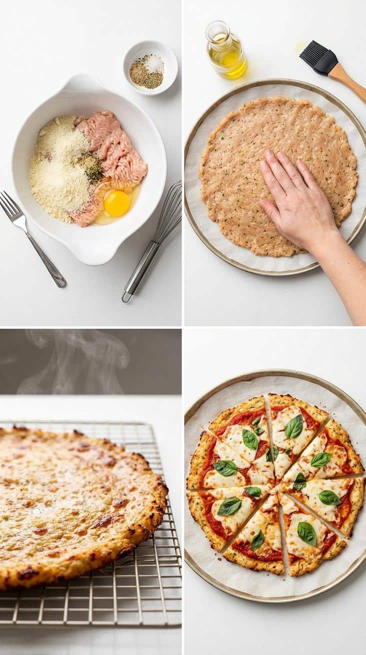 chicken pizza crust recipe steps